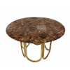 Стол обеденный Лори F-1386-1.1, коричневый мрамор
