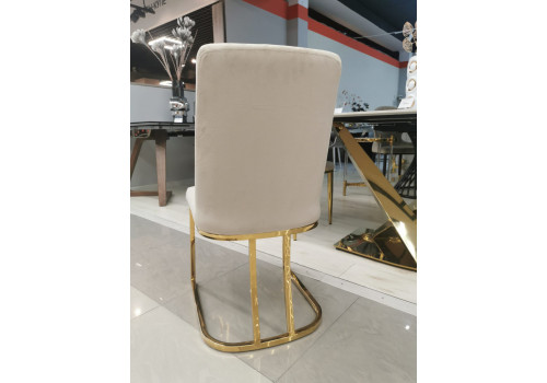 Стул обеденный Пресли DX-2055-1, 46х47х88, бежевый, золото