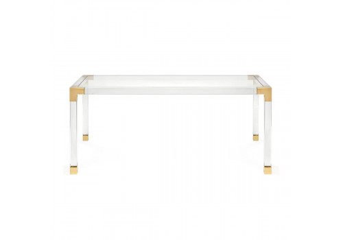Стол обеденный Роялти MH-1780DT, 180х90х75 см, прозрачный