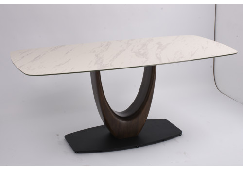 Стол обеденный Римини MC3020-200WT, 200х110х76 см, белая керамика