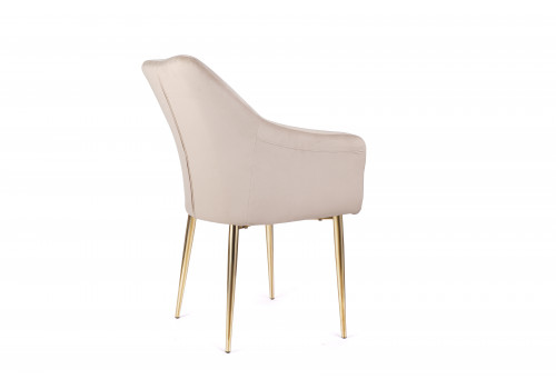 Стул обеденный Лючия DС-1108, бежевый, золото