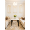 Стол обеденный Блум ART2922-160W, 160х90х75 см, белая керамика/черный