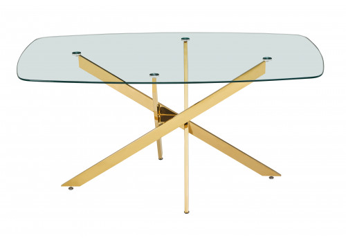 Стол обеденный Элис Рэк DT2850А,160х90х75 см, прозрачный