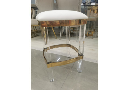 Табурет барный Найс MH-1974S.2, 40х40х61, белый, золото