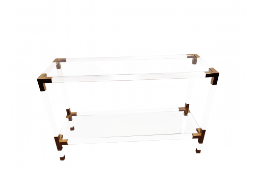 Консоль Роялти MH-1780ST, 120х40х76 см, прозрачный