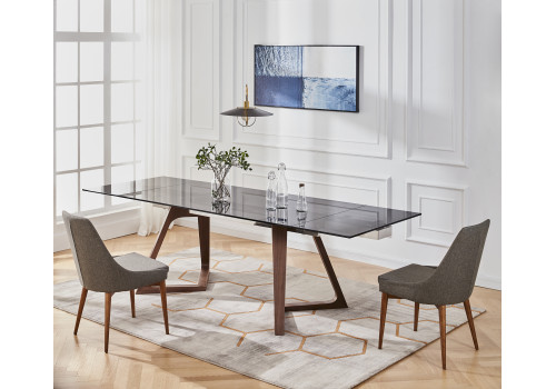 Стол обеденный Мелоди DT-018.1, 130х130х75 см,  серый мрамор