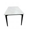Стол обеденный Блум ART2922-140W, 140х80х75 см, белая керамика/черный