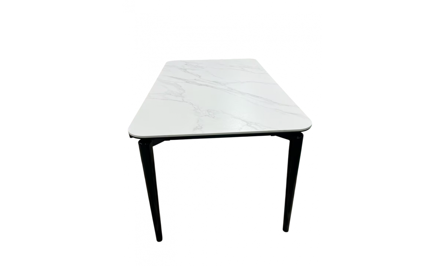 Стол обеденный Блум ART2922-140W, 140х80х75 см, белая керамика/черный