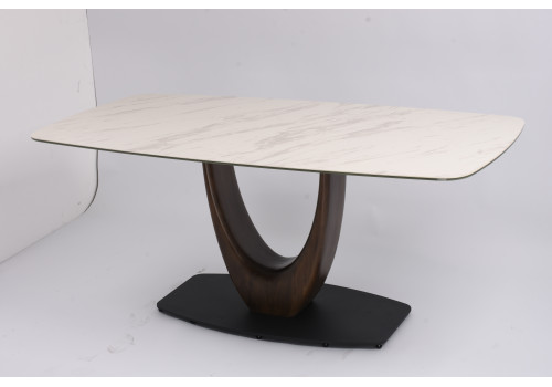 Стол обеденный Римини MC3020-200WT, 200х110х76 см, белая керамика