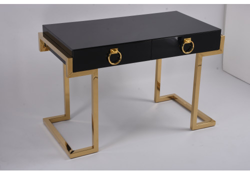 Стол-консоль Атлас МС9002-120В, 120х60х78 см, черный глянцевый