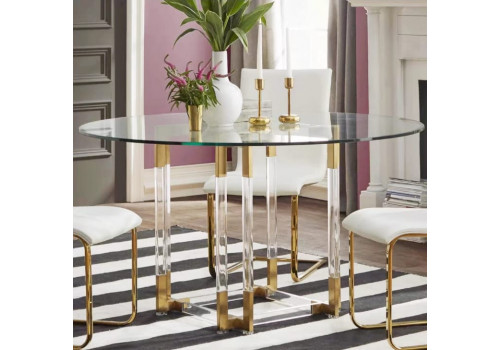 Стол обеденный Никсон MH-07DT, прозрачный