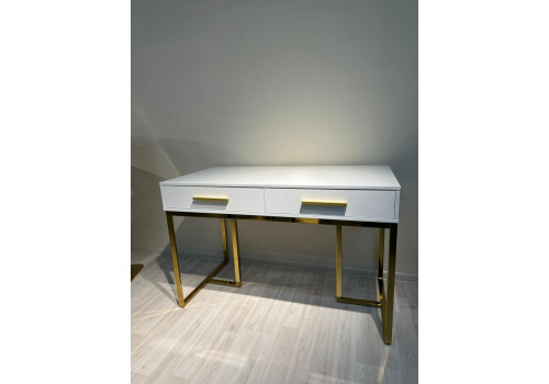 Стол-консоль Армада F-1543, 120х60х78 см, белый, золото