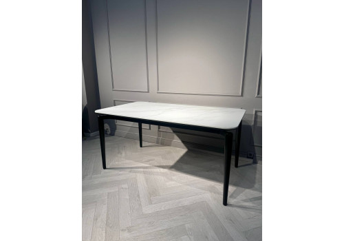 Стол обеденный Блум ART2922-140W, 140х80х75 см, белая керамика/черный