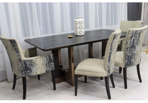 Стол обеденный Астория NH2114L,180х90х76 см, черный мрамор