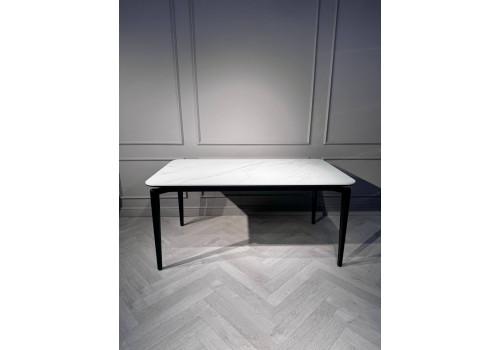 Стол обеденный Блум ART2922-140W, 140х80х75 см, белая керамика/черный