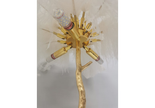 Лампа настольная с перьями  FEATHER LAMP, Цвет: белый
