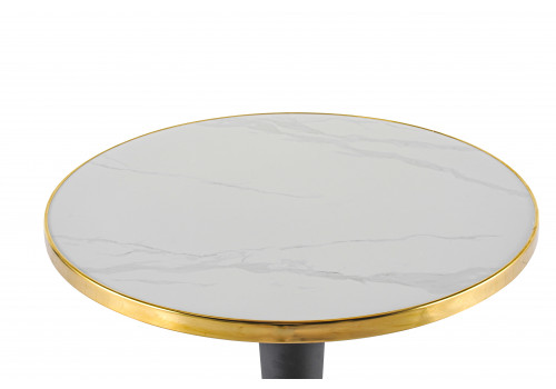 Стол обеденный Мадрид T-302, 80х80х75 см, белый мрамор