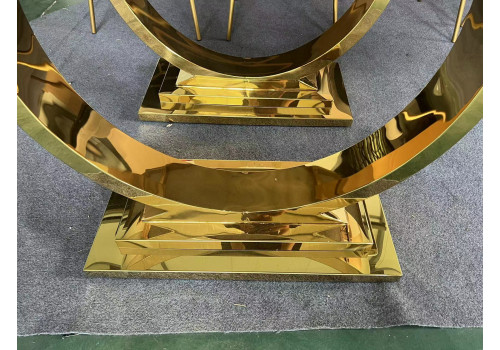 Стол-консоль Лира IST-806,120х40х76 см, темно-серый/золотой