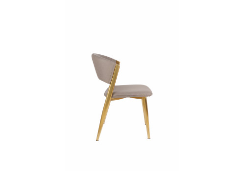 Стул обеденный Аманда DC-1115, бежевый/золотой