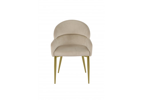 Стул обеденный Берклей D-1202D, бежевый/золото