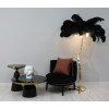 Торшер страусиные перья FEATHER LAMP, Цвет: черный