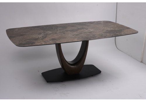 Стол обеденный Римини MC3020-180BR, 180х90х76 см, коричневая керамика