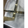 Стол-консоль Гарда P-MJ-003, 120х40х76 см, коричневый/золото