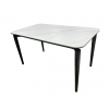 Стол обеденный Блум ART2922-160W, 160х90х75 см, белая керамика/черный