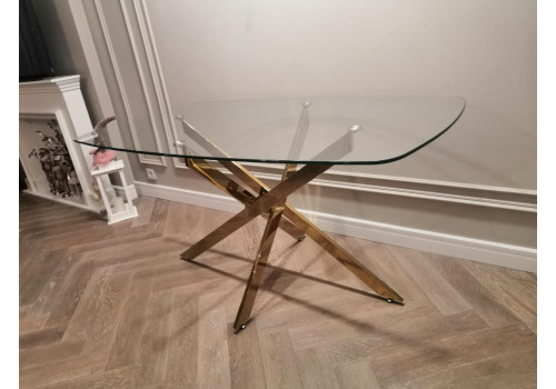Стол обеденный Элис Рэк DT2850А,160х90х75 см, прозрачный