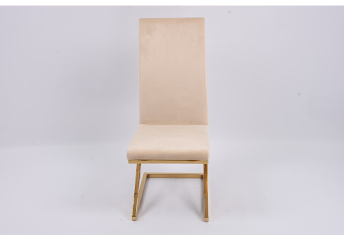 Стул обеденный Палермо MC799-BG-2, 60х46х105 см, бежевый/глянцевое золото