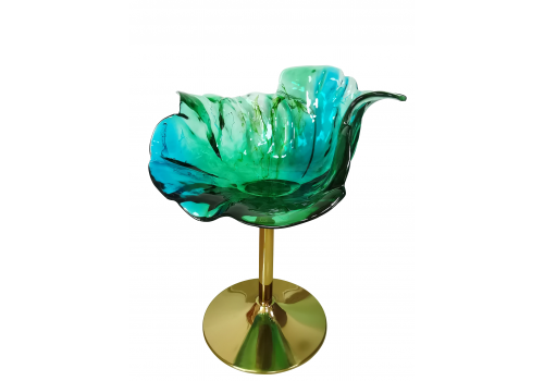 Кресло Эллада MH38CH, 68x70x98 см, зеленый (комплект ног: черный, золото)