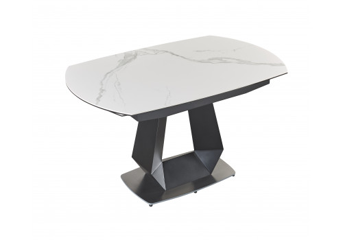 Стол обеденный раскладной Даймонд MC22128DT, 137(205)х90х77 см, белый мрамор