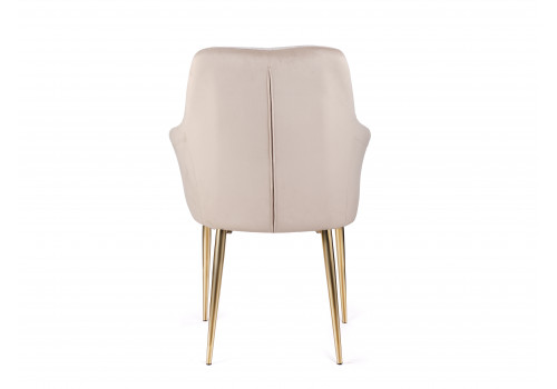 Стул обеденный Лючия DС-1108, бежевый, золото