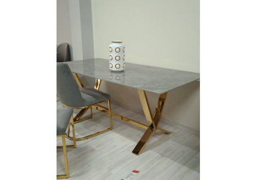 Стол обеденный Дориан DT-2853.1, 180х90х75 см, серый мрамор