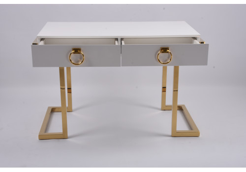 Стол-консоль Атлас МС9002-120W, 120х60х78 см, белый глянцевый