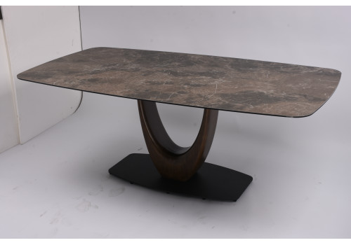 Стол обеденный Римини MC3020-180BR, 180х90х76 см, коричневая керамика