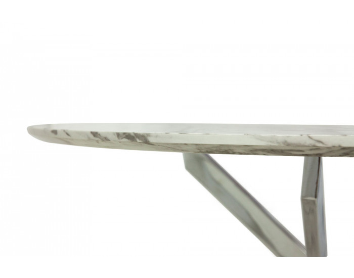 Стол обеденный Лео F-957-1, белый мрамор