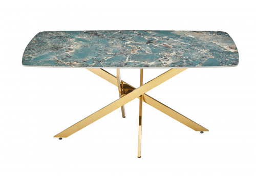 Стол обеденный Элис Рэк DT2850А.1, 160х90х75 см, малахитовый