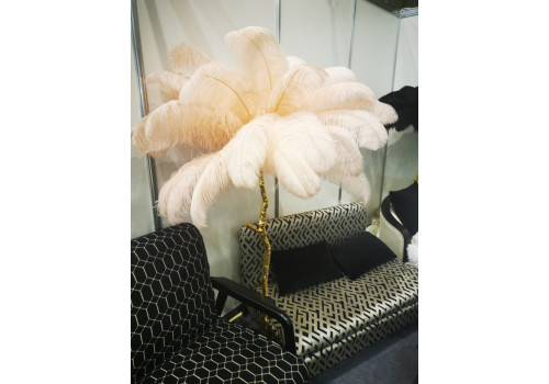 Лампа настольная с перьями  FEATHER LAMP, Цвет: розовый