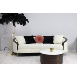 Диван трехместный Люкс NH1884-3, 223х92х78, экрю