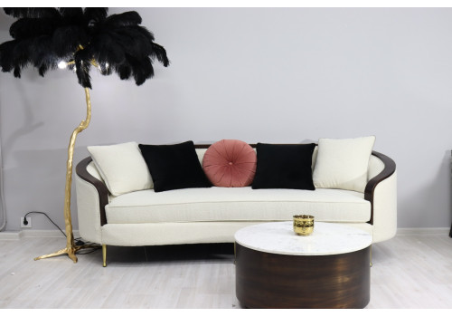 Диван трехместный Люкс NH1884-3, 223х92х78, экрю