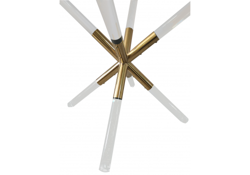 Стол обеденный Брайт MH-08DT, 110x110 см, прозрачный