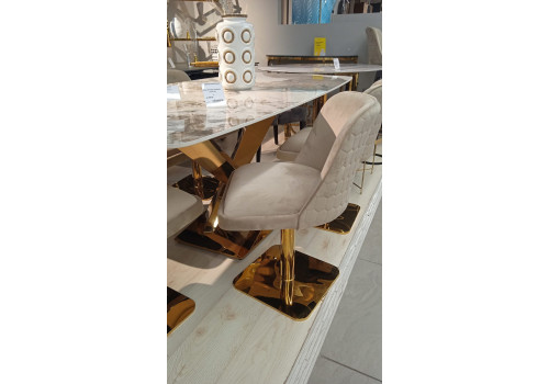 Стул обеденный Лоренсо вращающийся DC-3988, бежевый