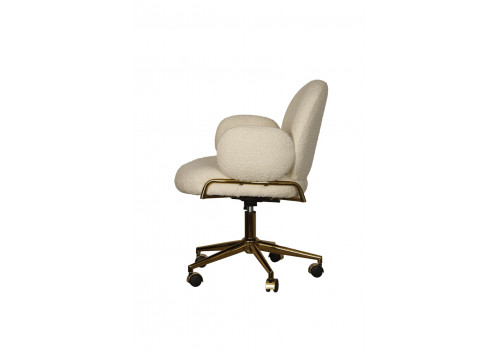 Кресло офисное Клауд TW-1137-OF, 65х63х89, молочный