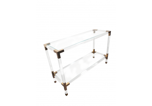 Консоль Роялти MH-1780ST, 120х40х76 см, прозрачный