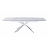 Стол обеденный раскладной Иллюзион MC22026DT, 160(240)х90х76 см, белый мрамор