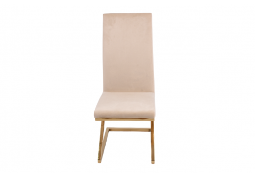 Стул обеденный Палермо MC799-BG-2, 60х46х105 см, бежевый/глянцевое золото