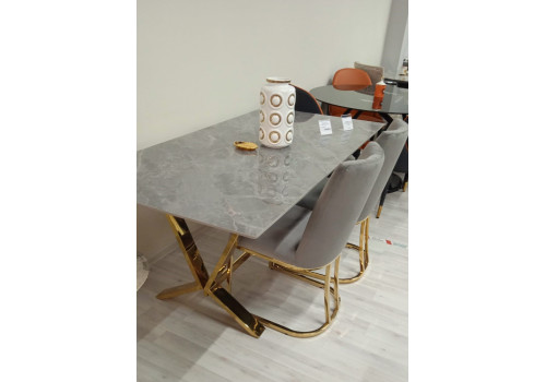 Стол обеденный Дориан DT-2853.1, 180х90х75 см, серый мрамор