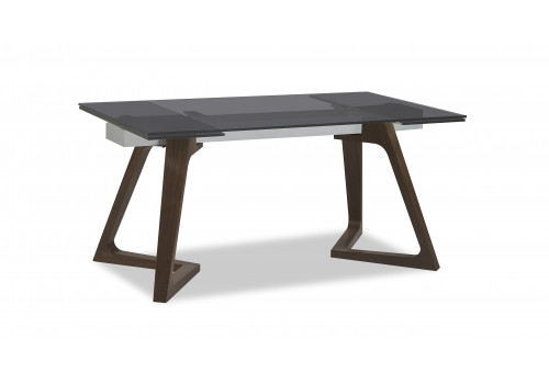 Стол обеденный раскладной Бостон Блэк MC-1772DT-S,160(240)х90х76см, затемненное стекло