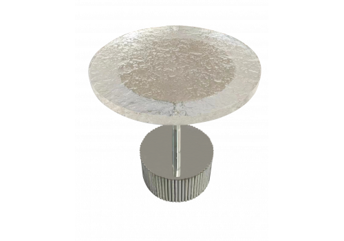 Стол журнальный Баухаус MH1792ET, 50х55см, серебро